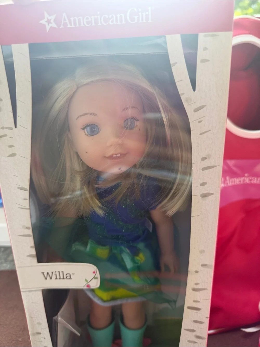 American Girl Willa Doll in Teal, Blue & Green Outfit